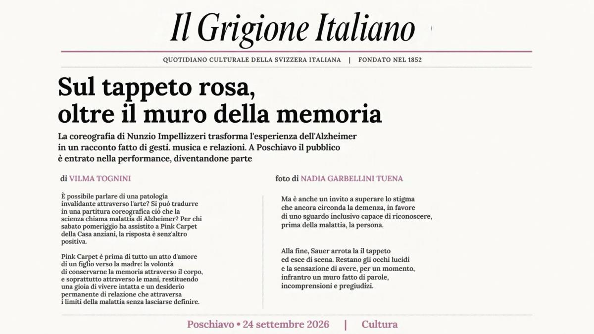 Sul tappeto rosa, oltre il muro della memoria